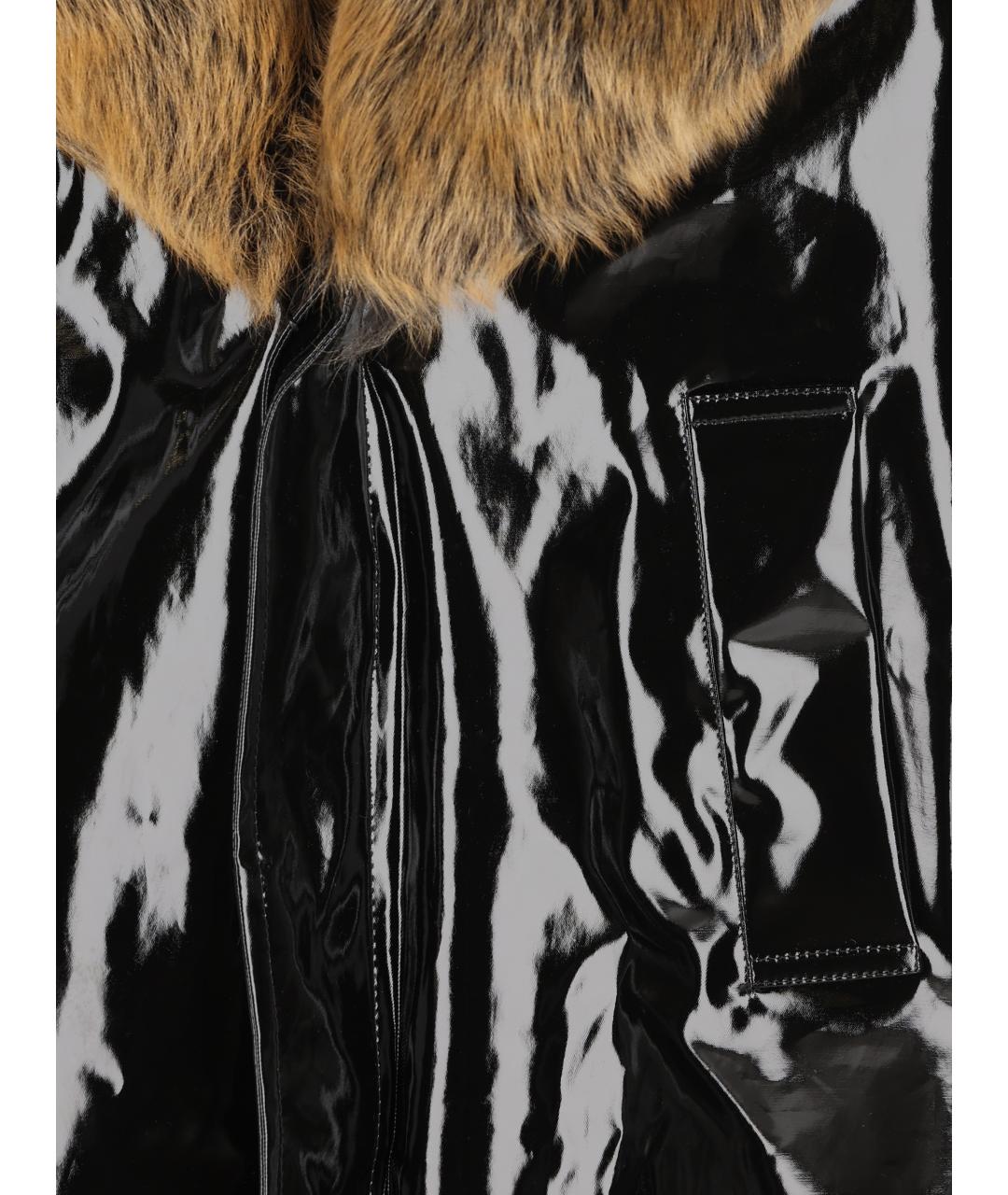SAINT LAURENT Черное хлопковое пальто, фото 3