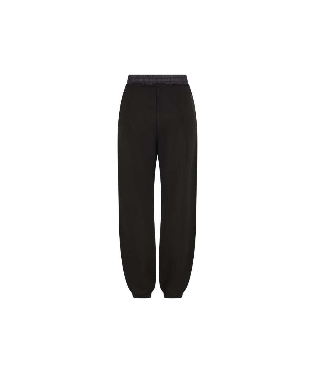 MONCLER Черные хлопковые спортивные брюки и шорты, фото 2