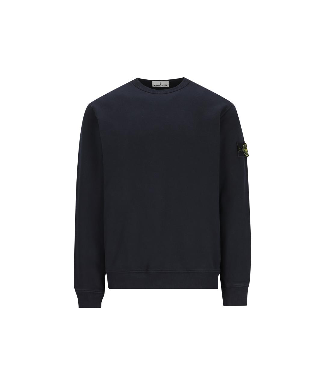 STONE ISLAND Синий хлопковый джемпер / свитер, фото 1