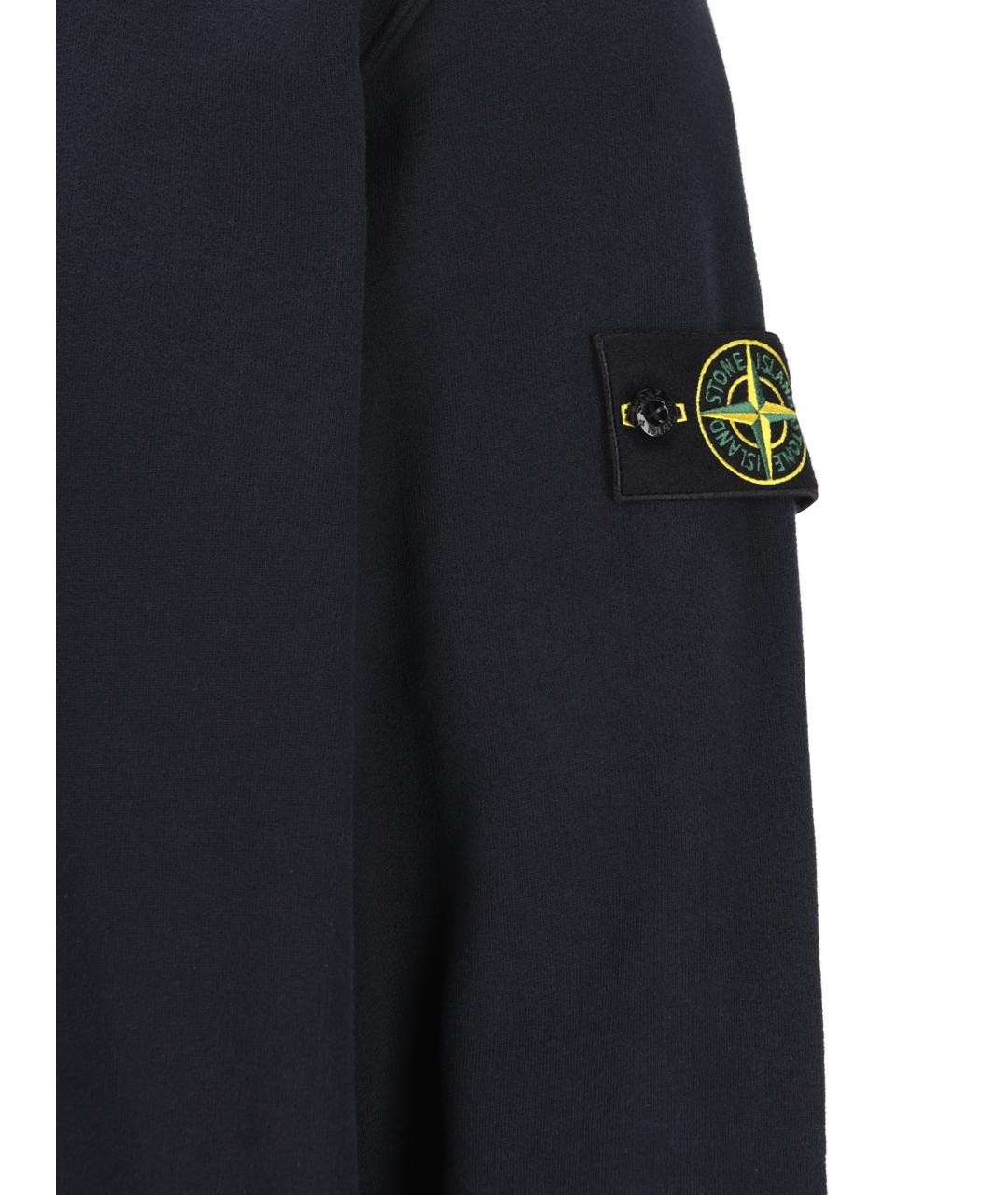 STONE ISLAND Синий хлопковый джемпер / свитер, фото 4