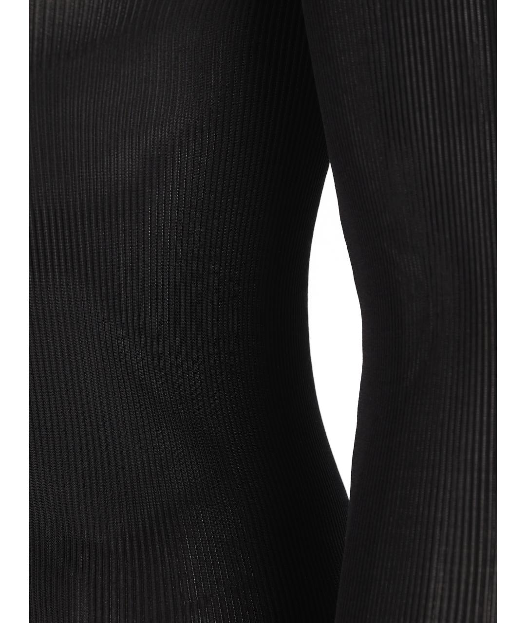 SAINT LAURENT Черный шелковый джемпер / свитер, фото 3