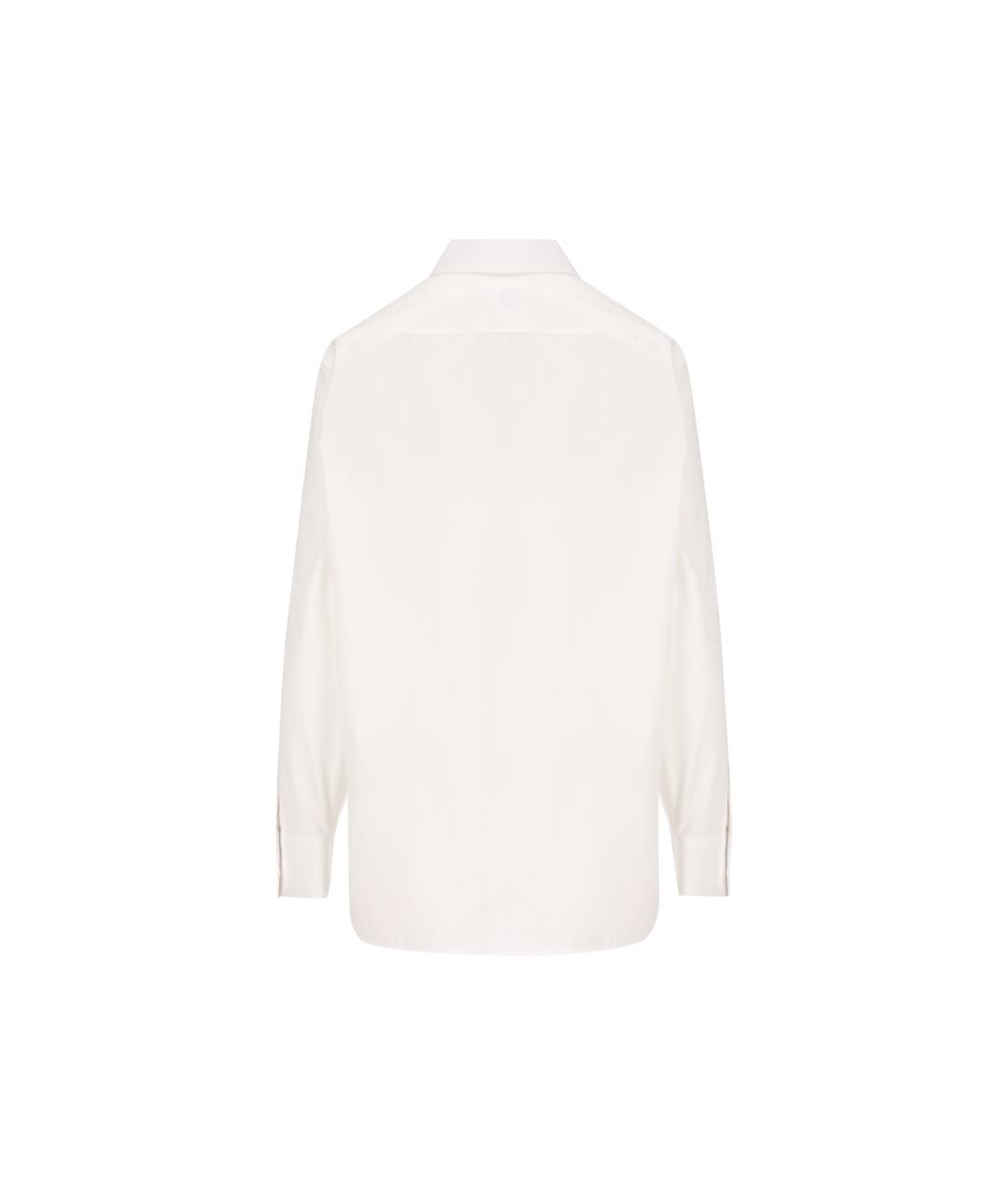 SAINT LAURENT Белая хлопковая рубашка, фото 2