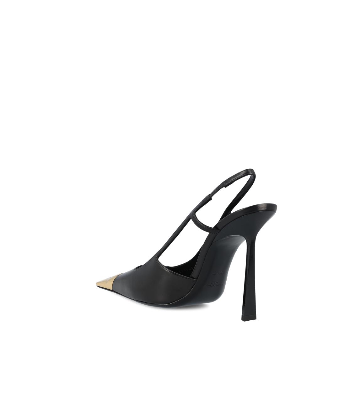 SAINT LAURENT Черные кожаные туфли, фото 3