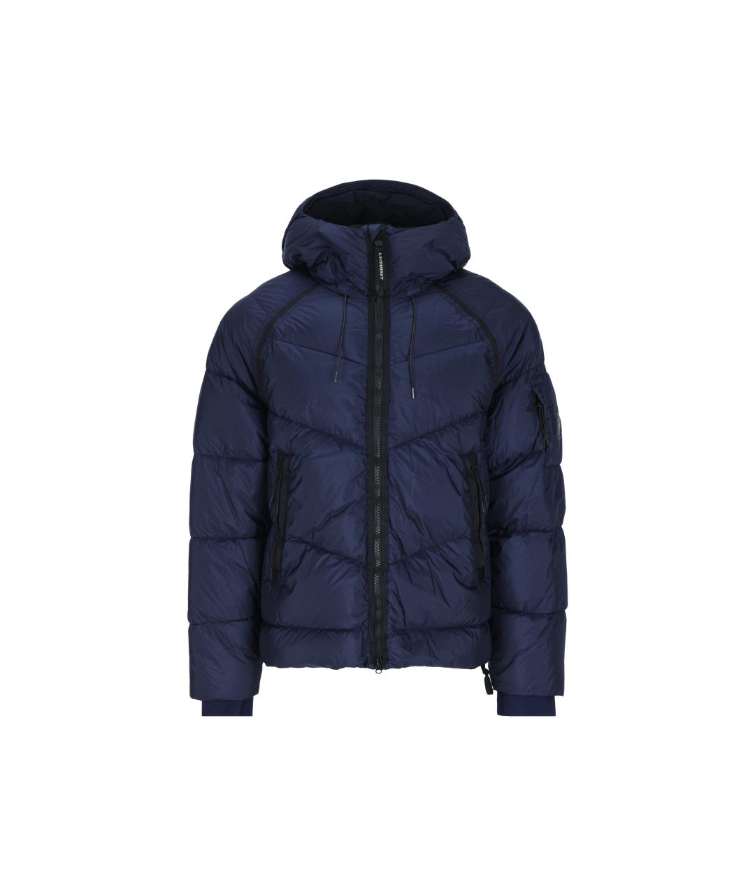 CP COMPANY Синий полиамидовый пуховик, фото 1