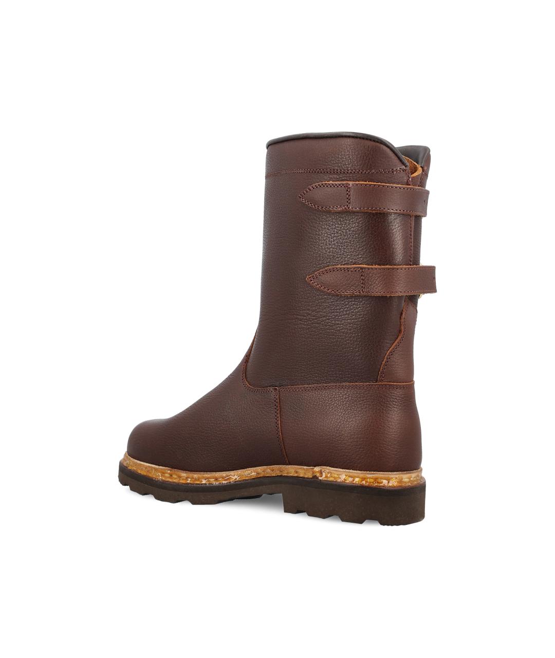 PARABOOT Коричневые кожаные высокие ботинки, фото 3