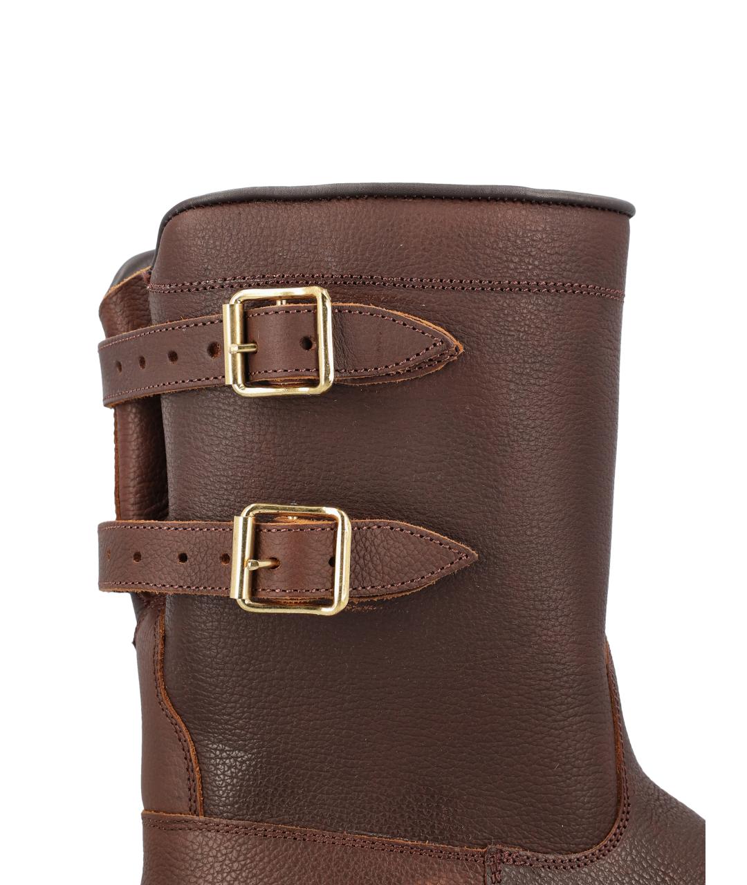 PARABOOT Коричневые кожаные высокие ботинки, фото 4