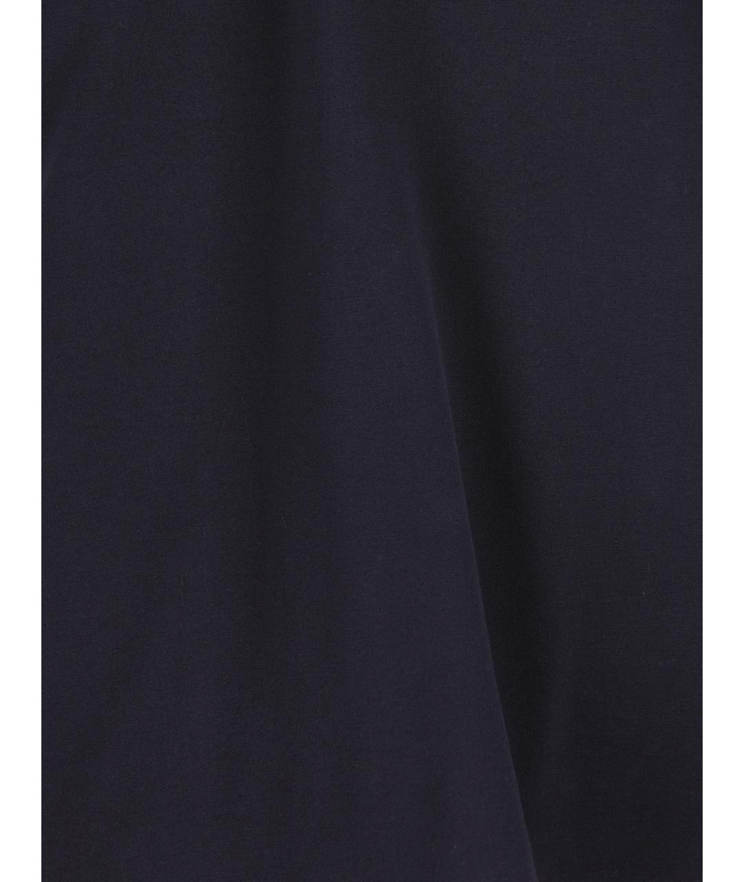 BRUNELLO CUCINELLI Темно-синяя хлопковая футболка, фото 4