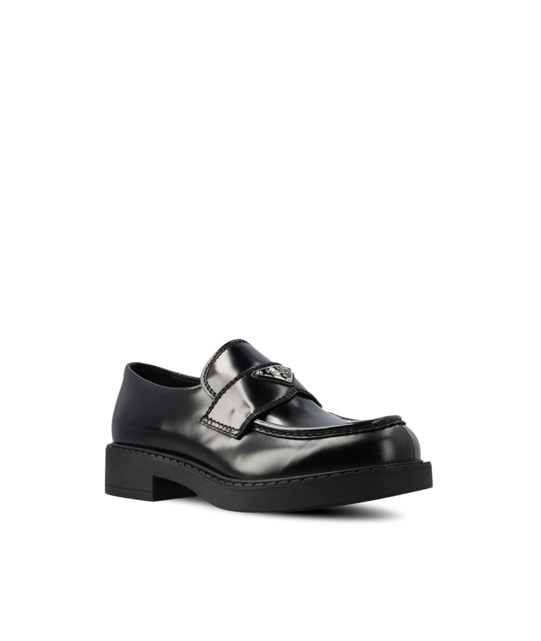 PRADA Черные кожаные лоферы, фото 2