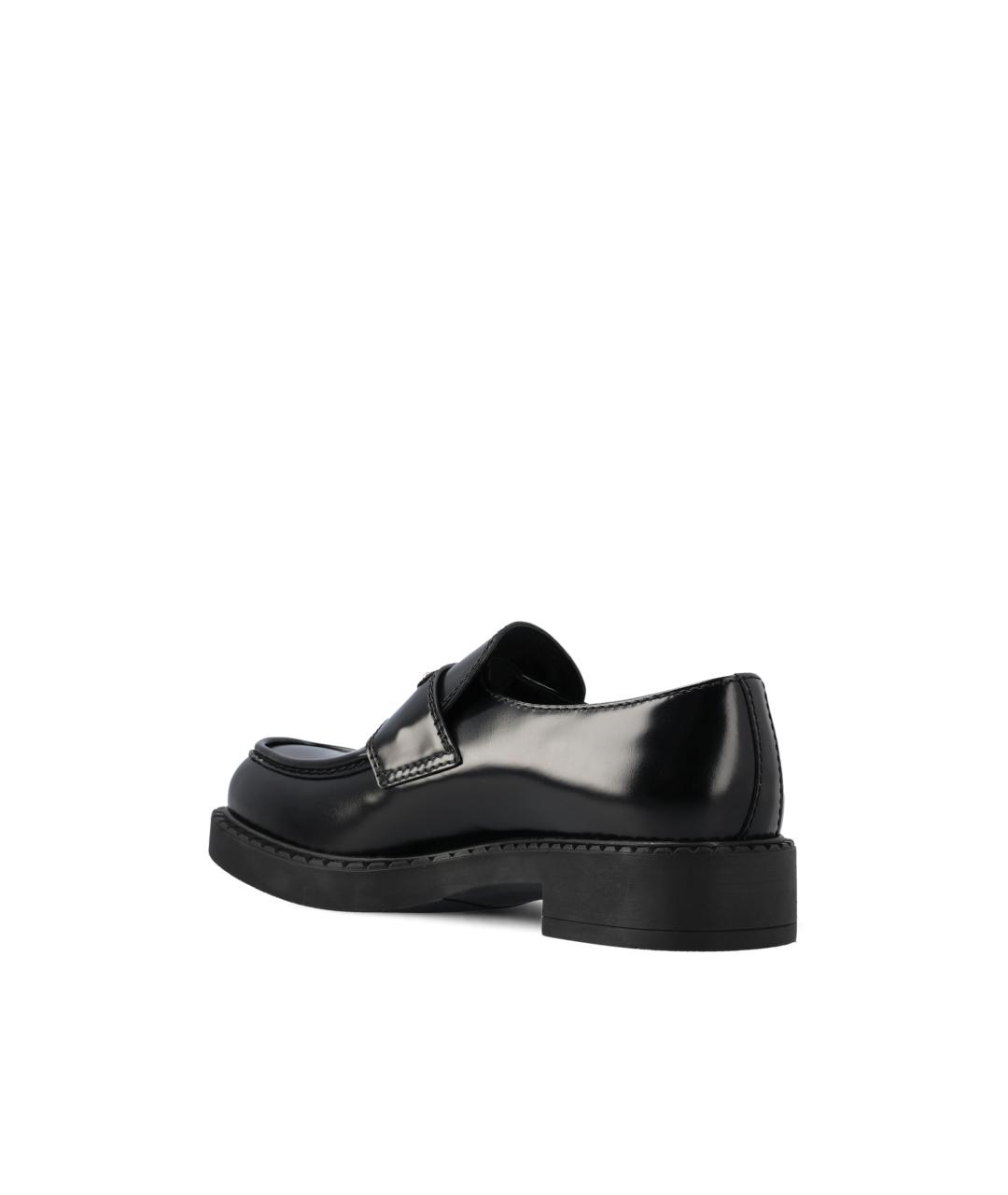 PRADA Черные кожаные лоферы, фото 3
