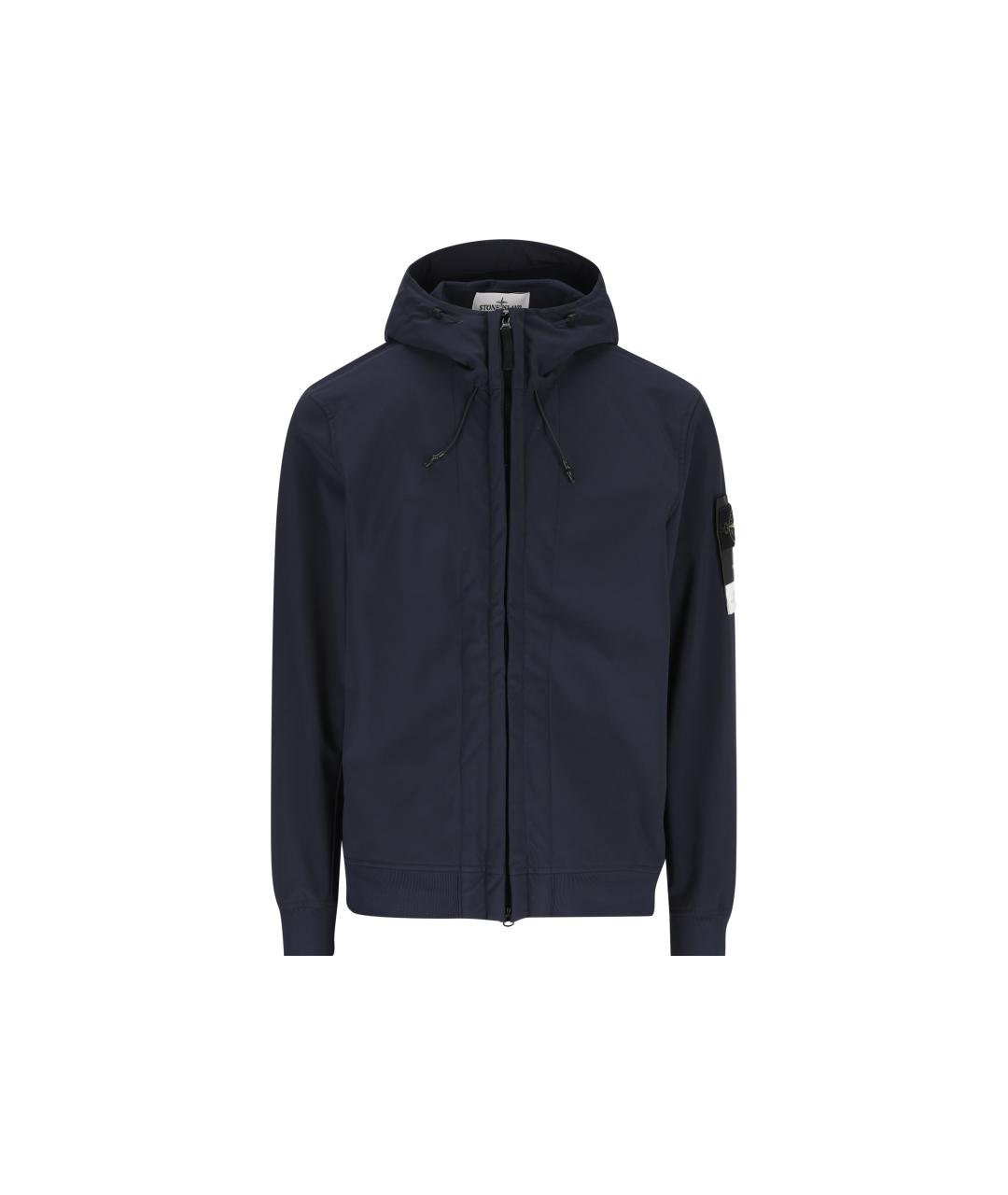 STONE ISLAND Синяя полиэстеровая куртка, фото 1