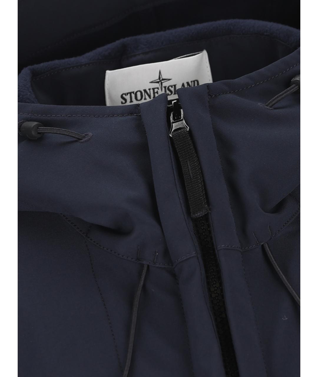 STONE ISLAND Синяя полиэстеровая куртка, фото 3
