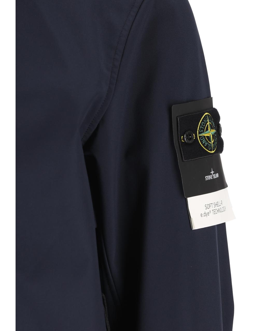STONE ISLAND Синяя полиэстеровая куртка, фото 4