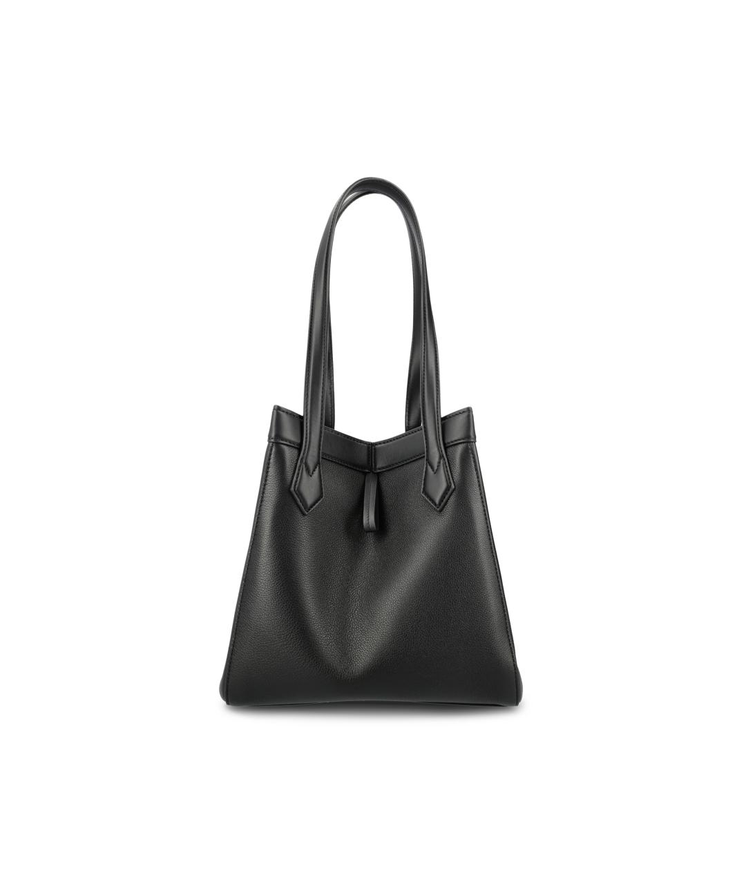 FENDI Черная кожаная сумка тоут, фото 2