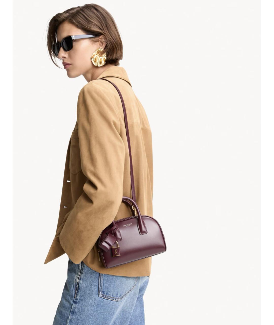 SAINT LAURENT Красная сумка тоут, фото 5