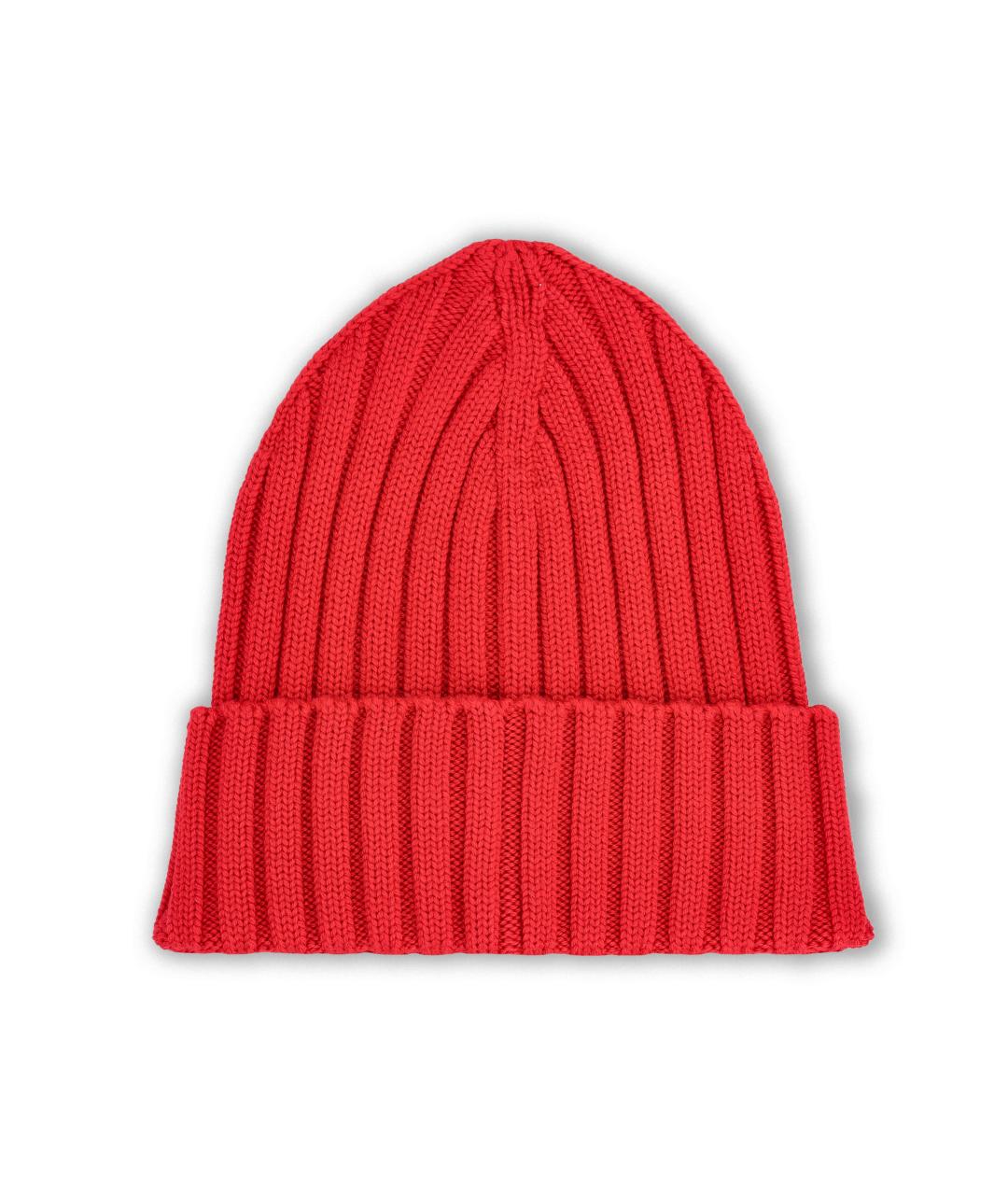 MONCLER Красная шерстяная шапка, фото 2