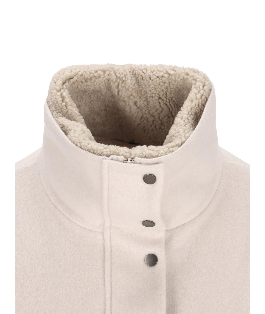 BRUNELLO CUCINELLI Бежевая шерстяная куртка, фото 3
