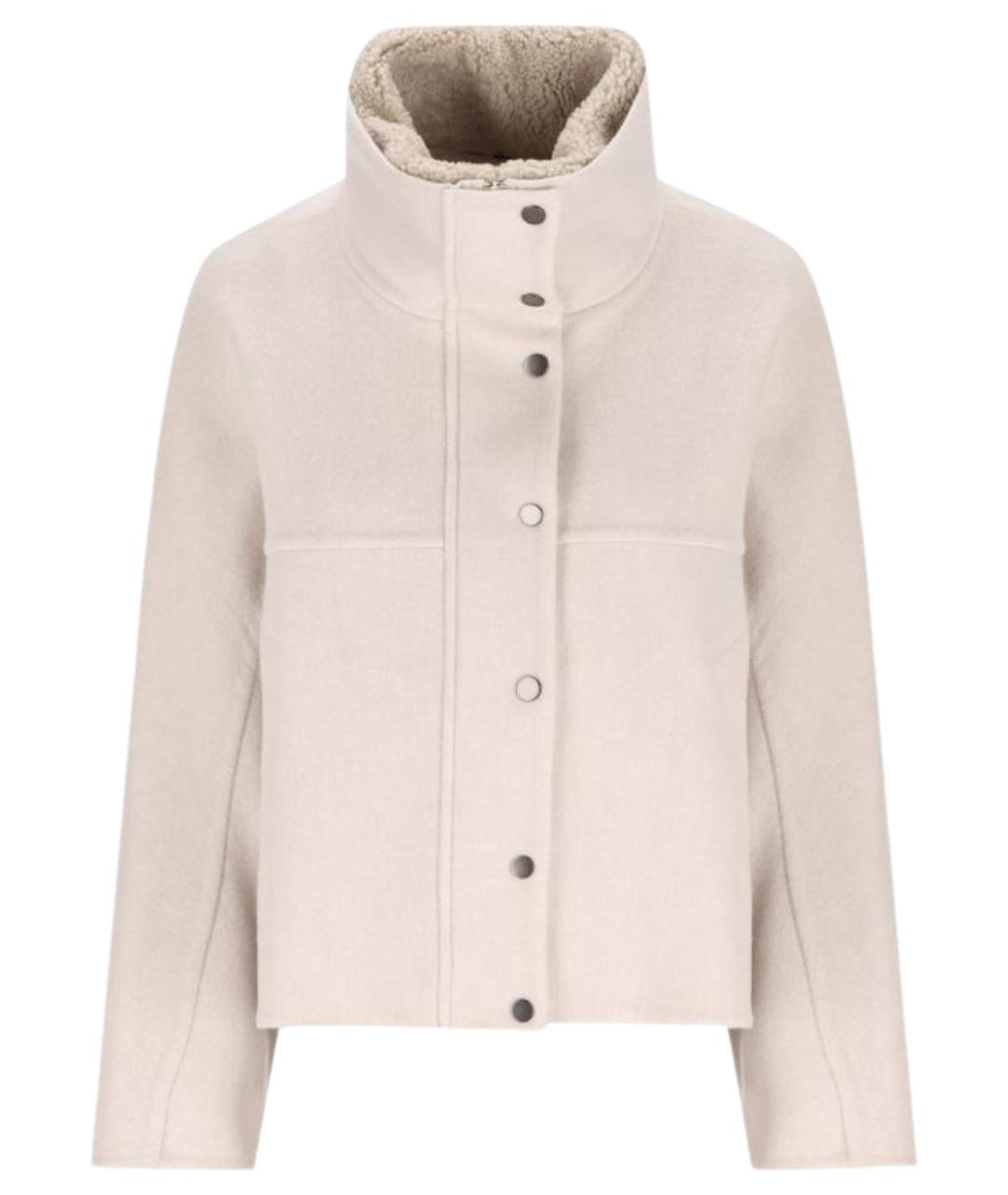 BRUNELLO CUCINELLI Бежевая шерстяная куртка, фото 1