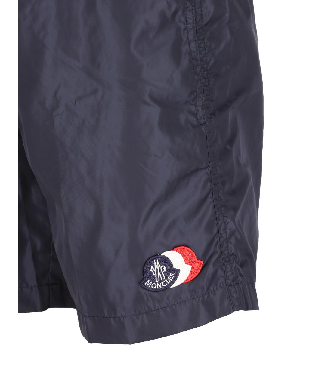 MONCLER Синие полиамидовые шорты, фото 3