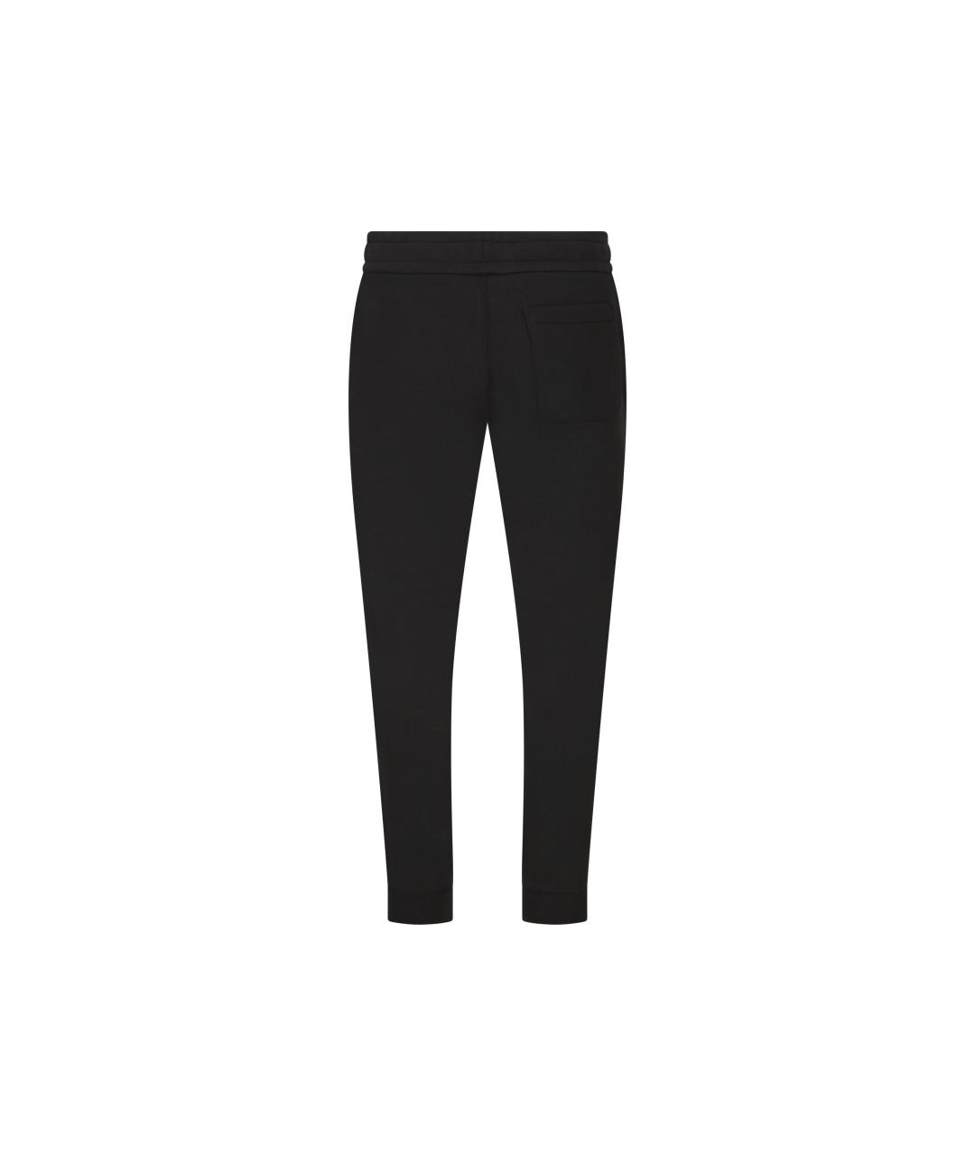 MONCLER Черные хлопковые повседневные брюки, фото 2