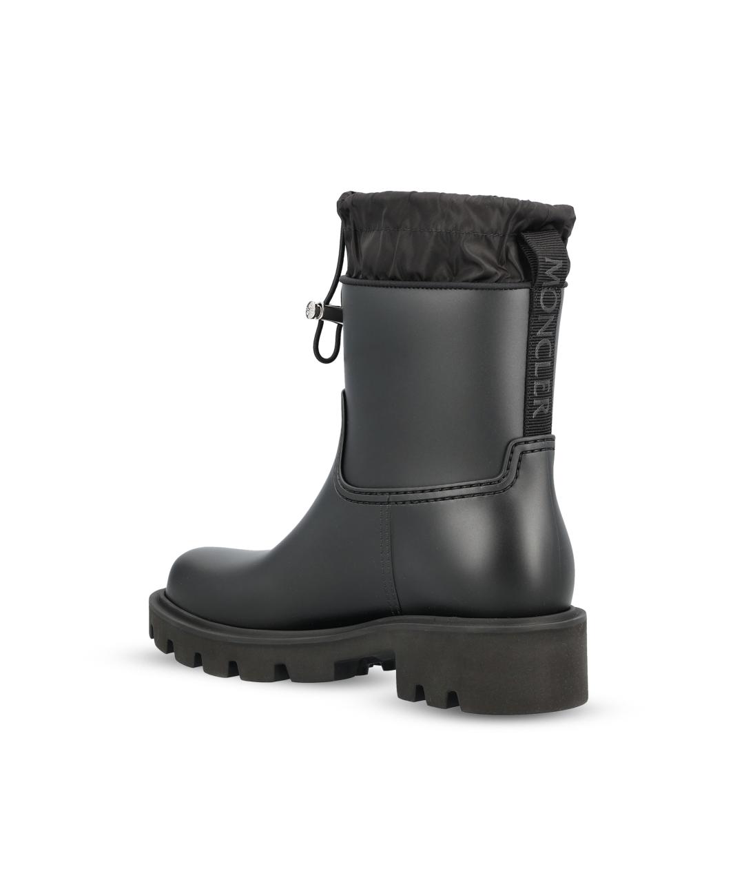 MONCLER Черные резиновые сапоги, фото 3