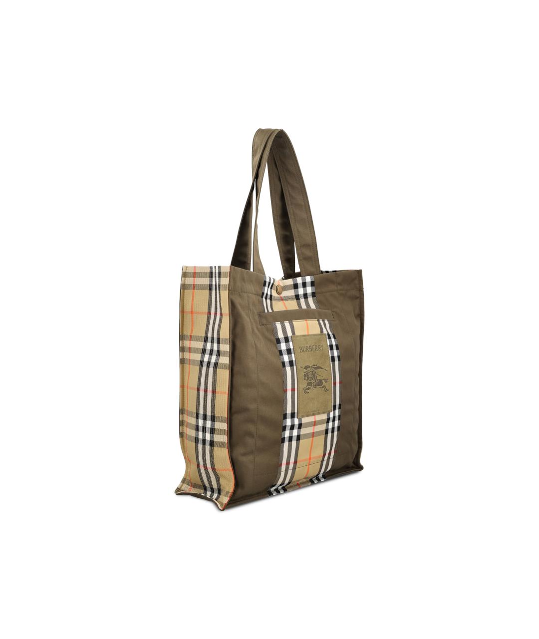 BURBERRY Мульти тканевая сумка тоут, фото 3