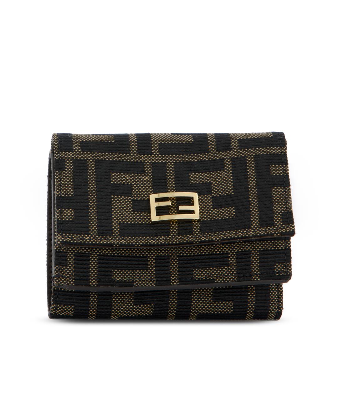 FENDI Коричневый кошелек, фото 1