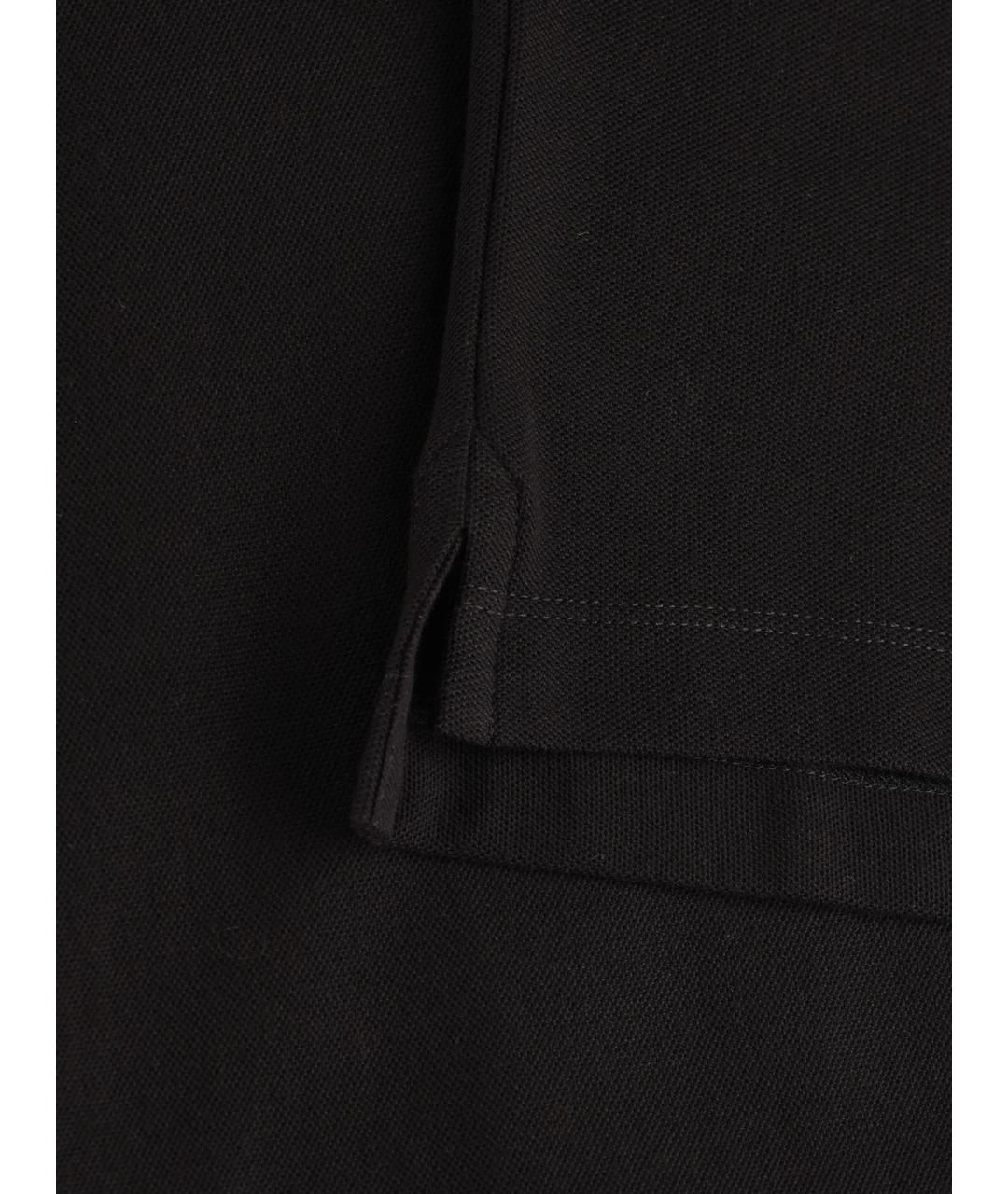 MONCLER Черная хлопковая футболка, фото 4