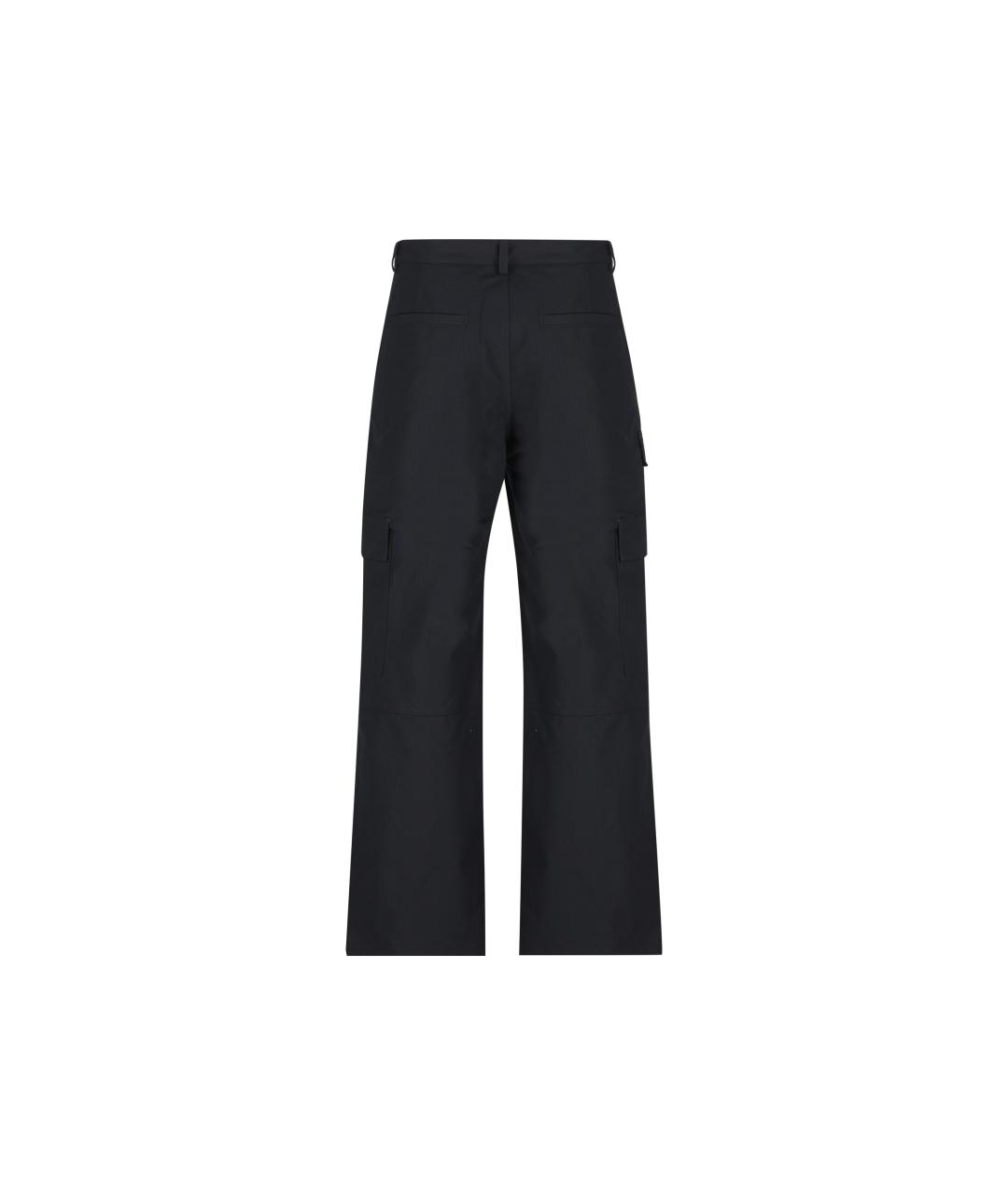 BALENCIAGA Антрацитовые хлопковые повседневные брюки, фото 2