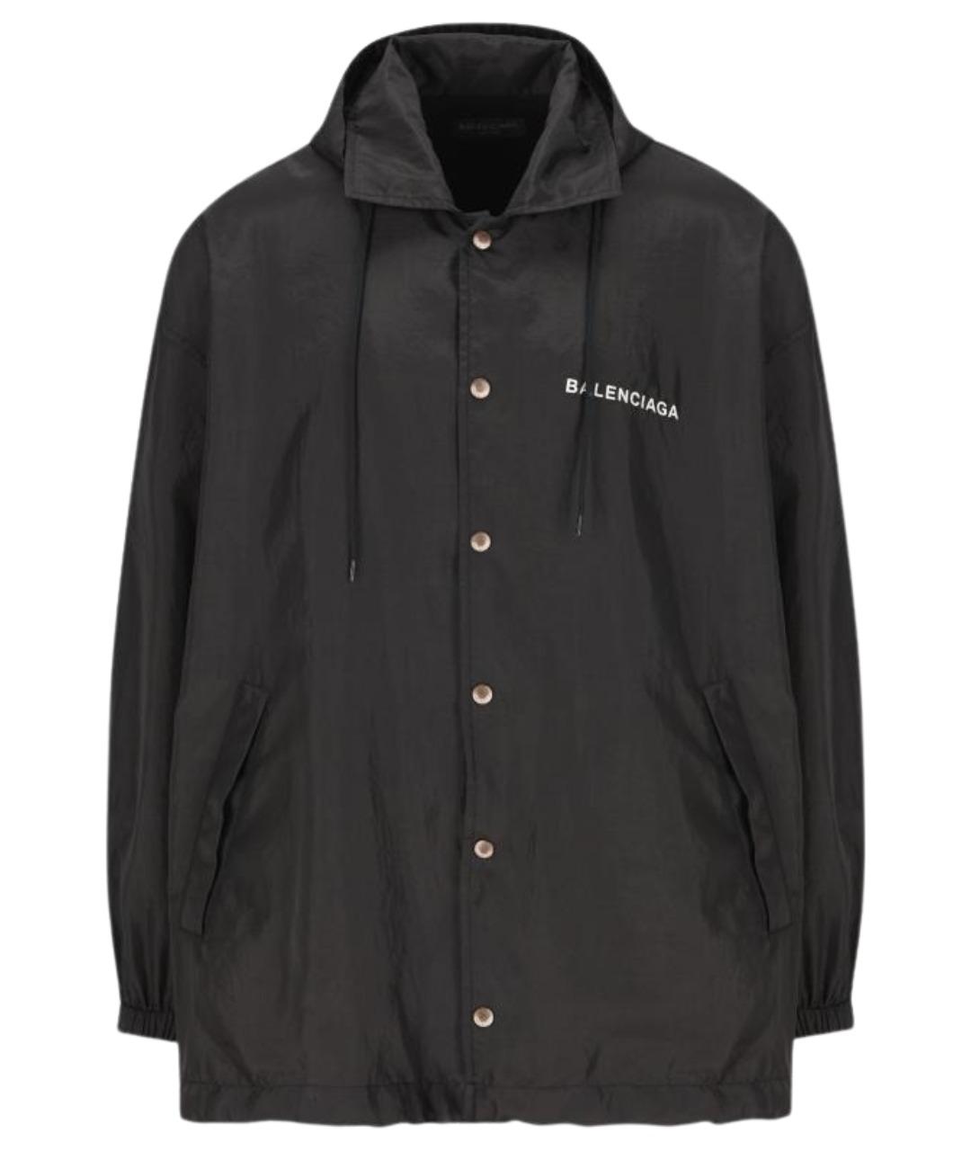 BALENCIAGA Черная полиэстеровая куртка, фото 1
