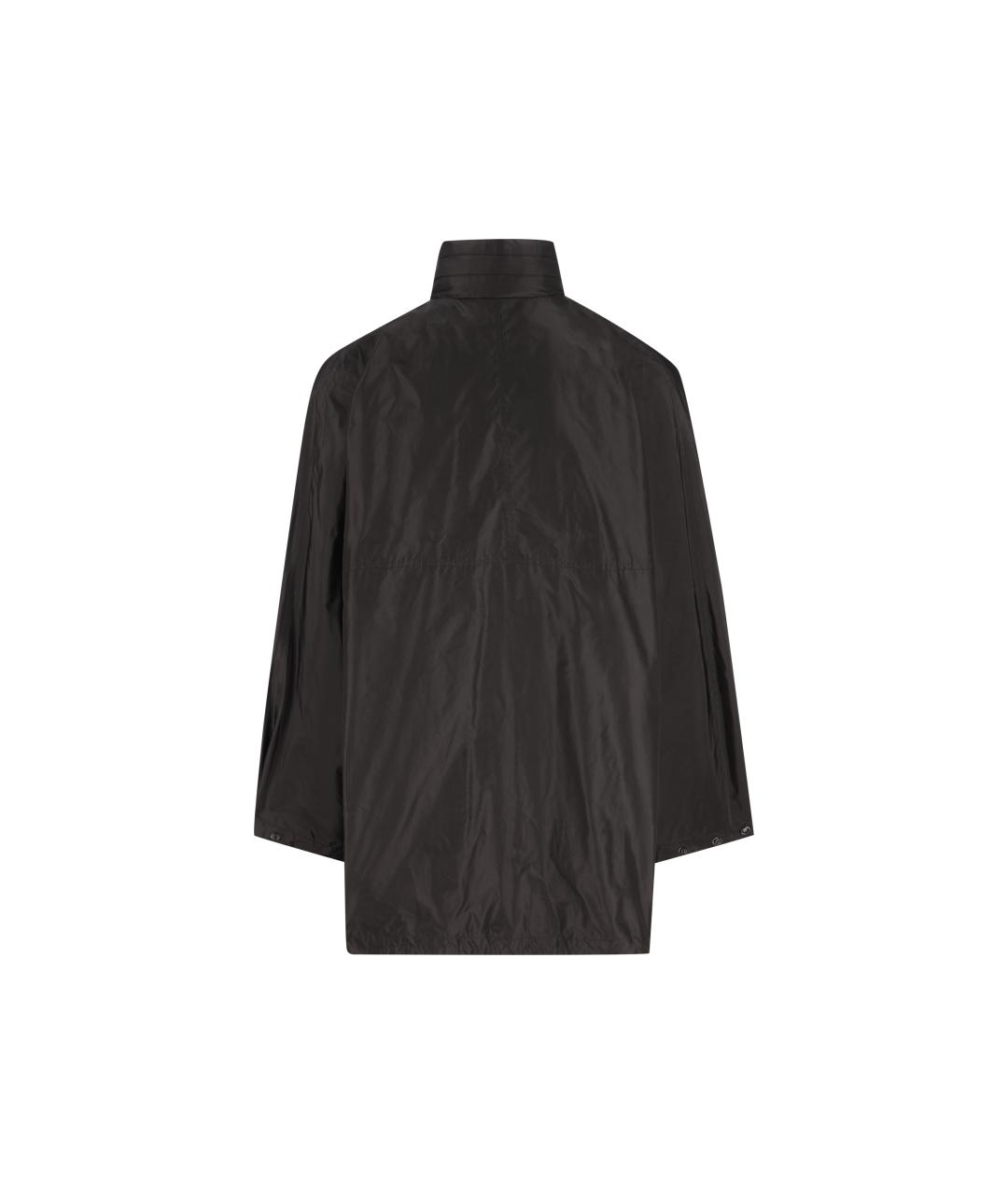 SAINT LAURENT Черная шелковая парка, фото 2