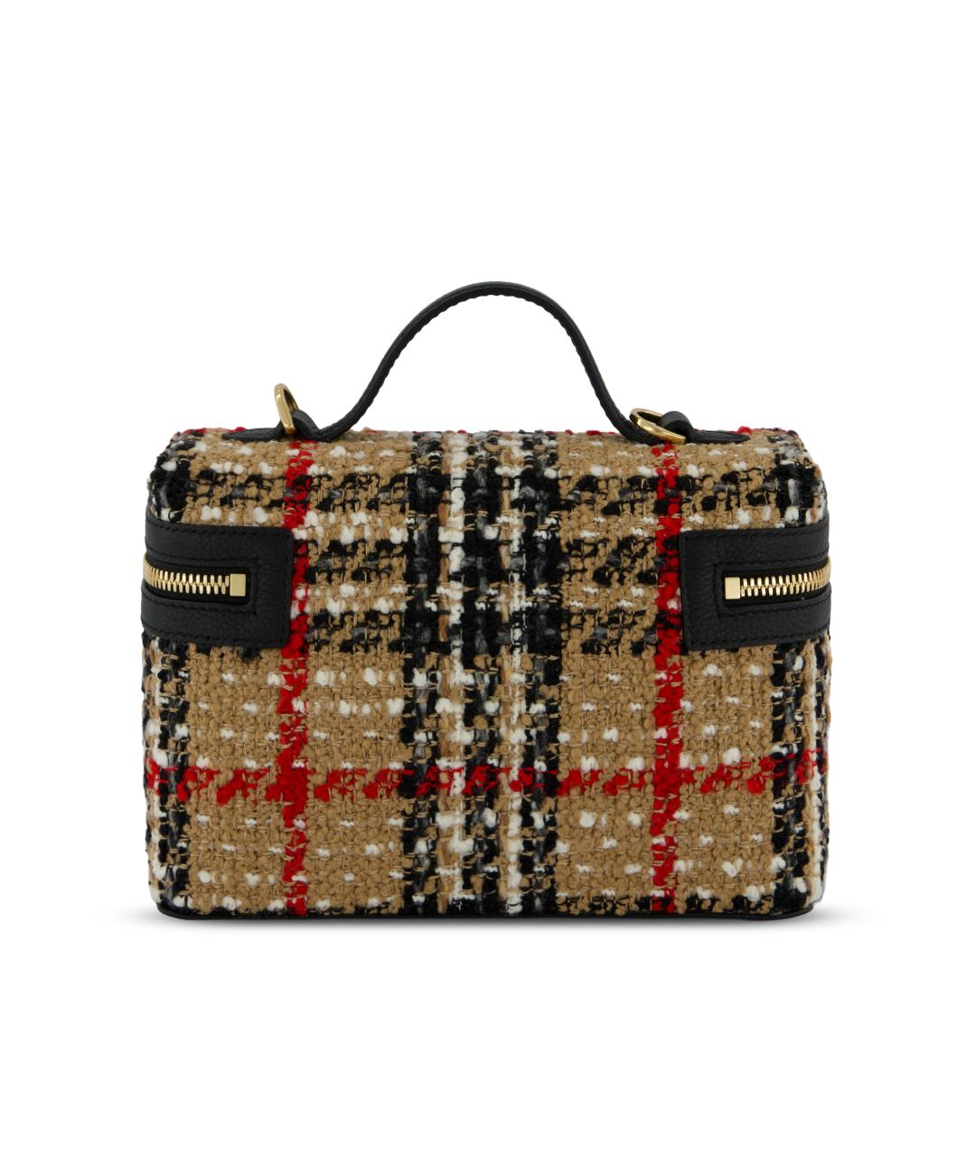 BURBERRY Бежевая тканевая сумка через плечо, фото 2