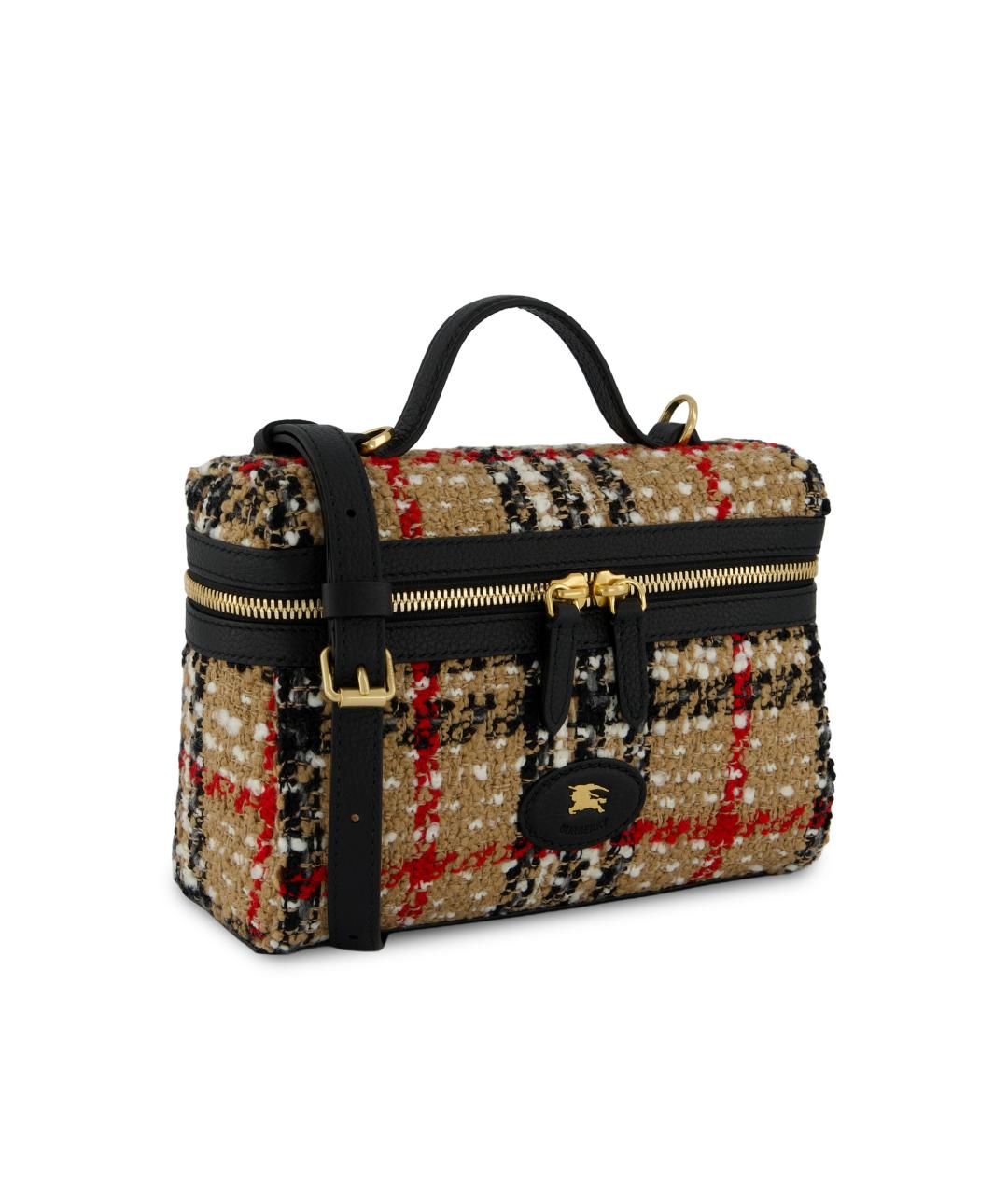 BURBERRY Бежевая тканевая сумка через плечо, фото 3