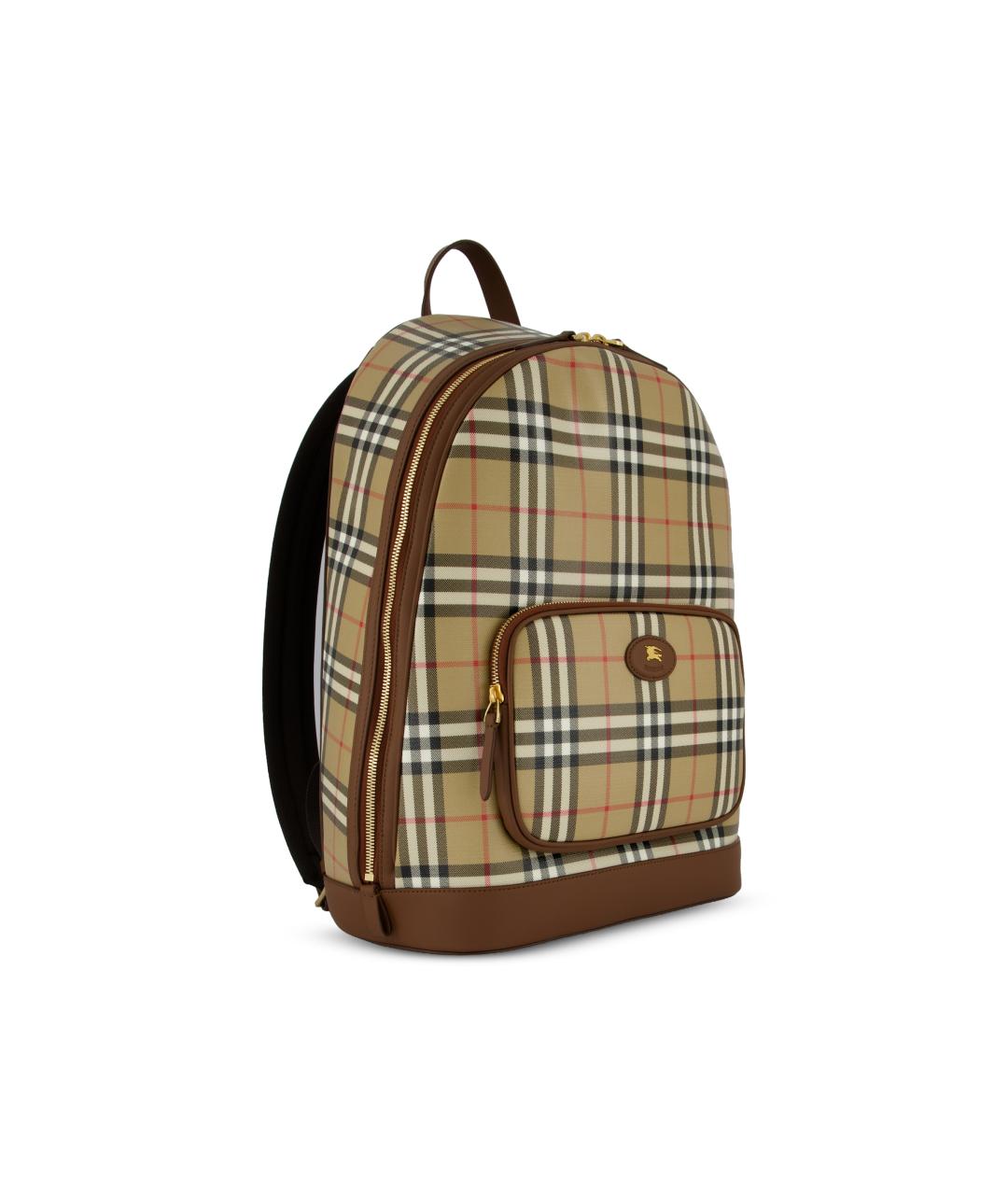 BURBERRY Бежевый рюкзак из канвы, фото 2