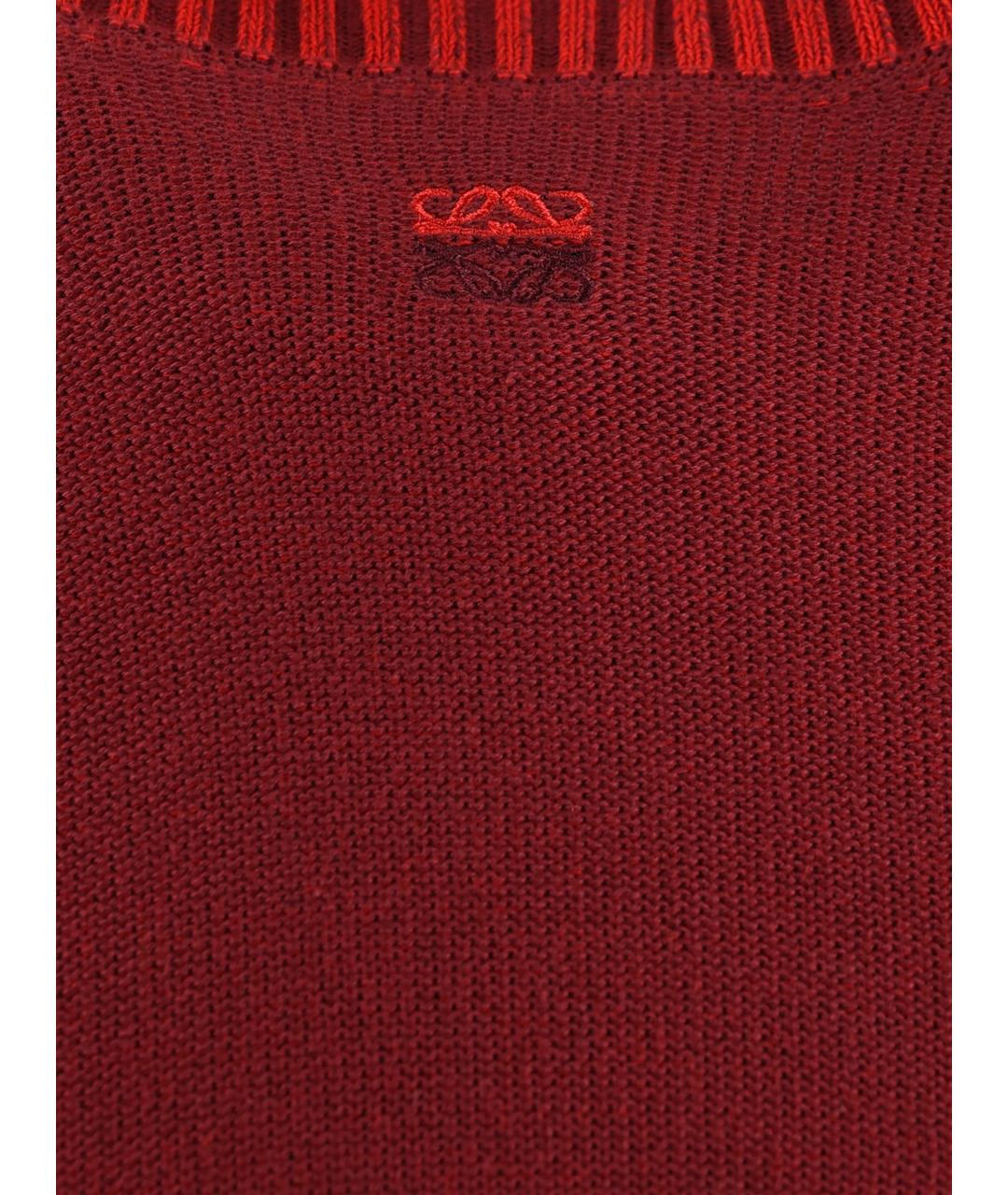 LOEWE Красный хлопковый джемпер / свитер, фото 4