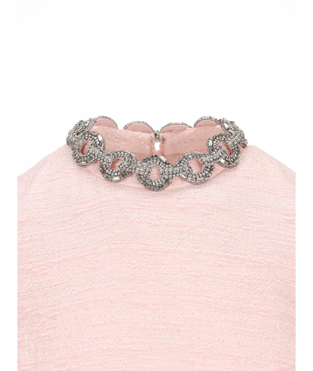 VALENTINO Розовое хлопковое платье, фото 4
