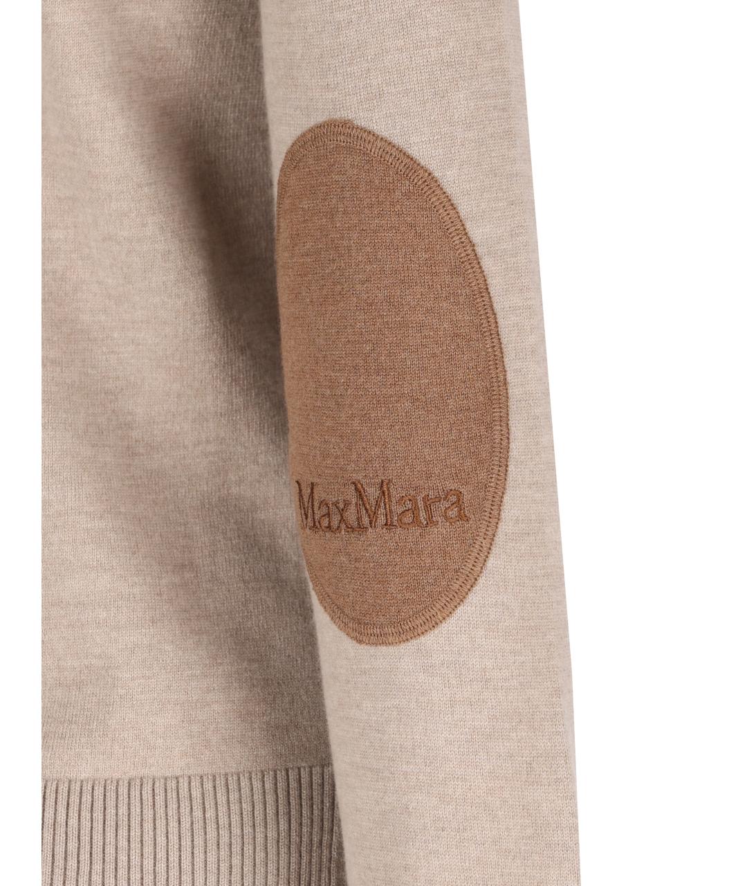 'S MAX MARA Бежевая шерстяная водолазка, фото 4