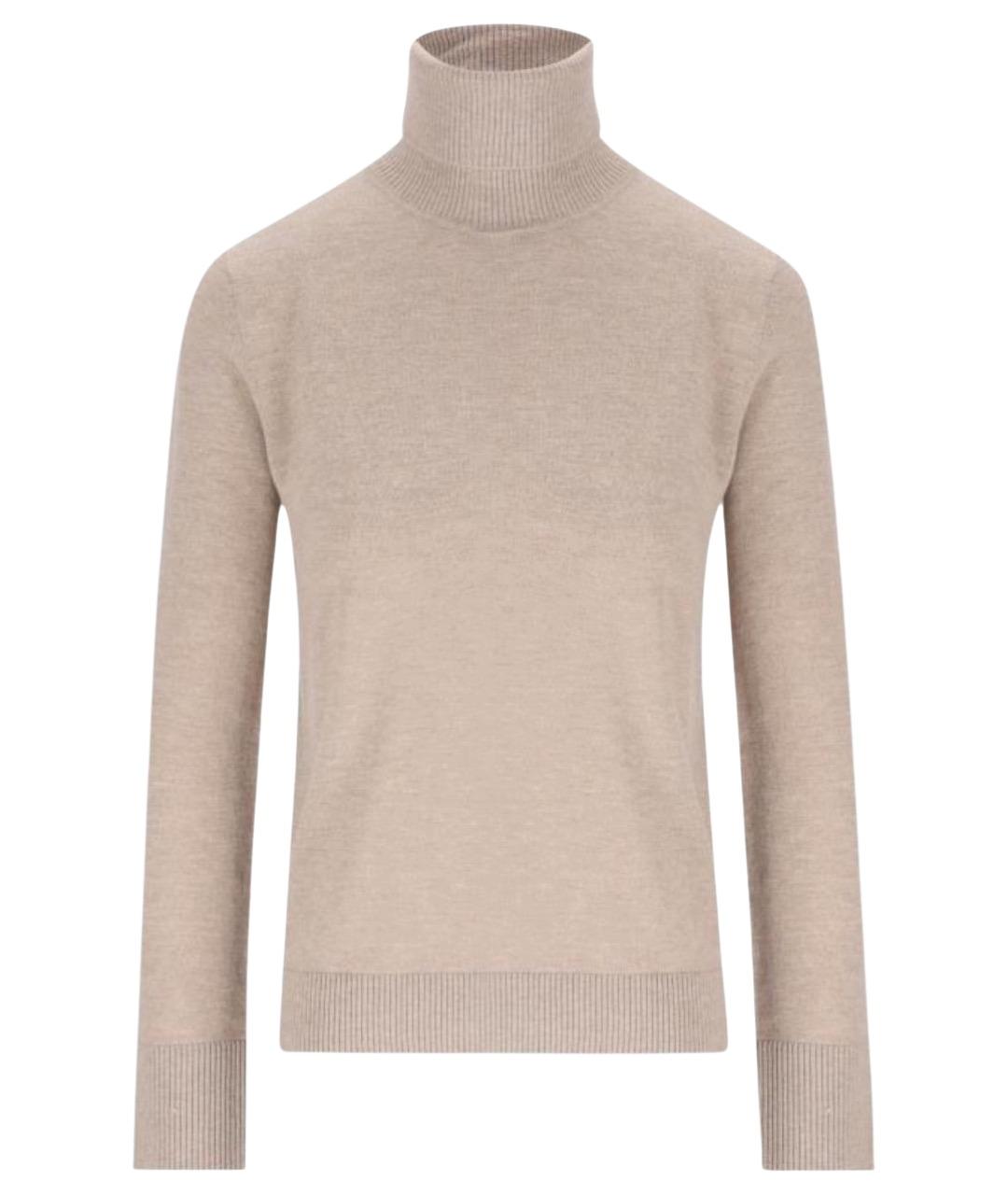'S MAX MARA Бежевая шерстяная водолазка, фото 1
