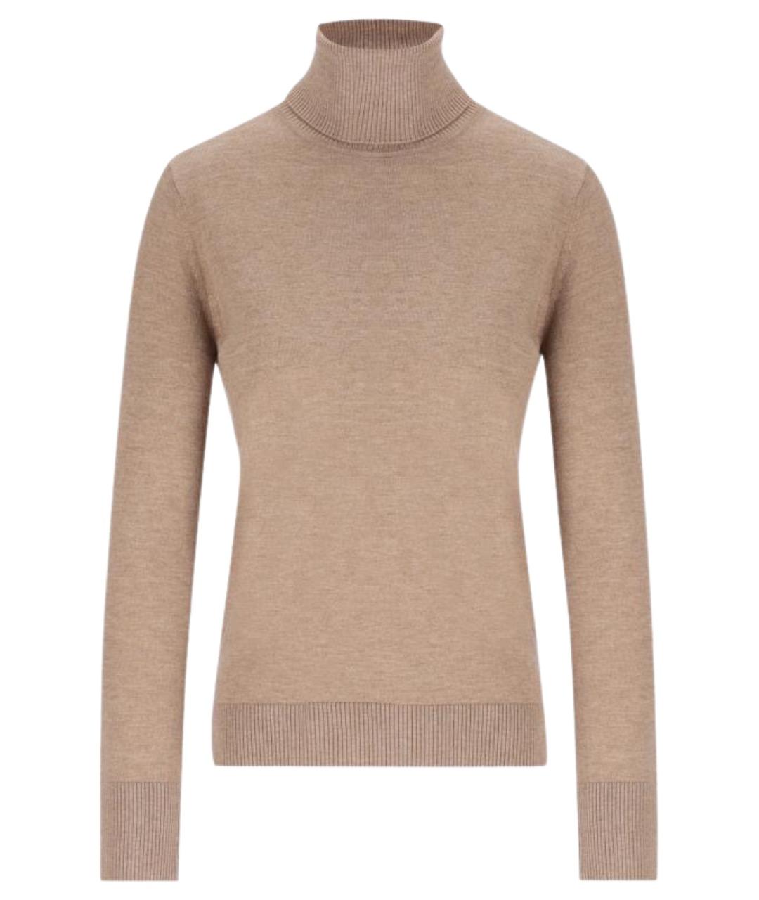 'S MAX MARA Бежевая шерстяная водолазка, фото 1