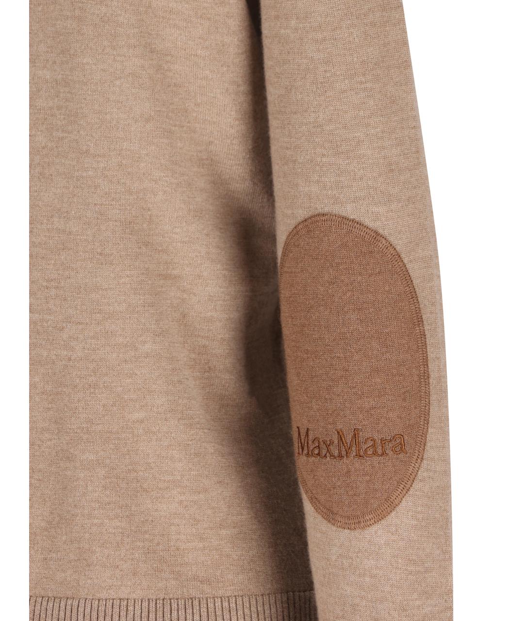 'S MAX MARA Бежевая шерстяная водолазка, фото 3