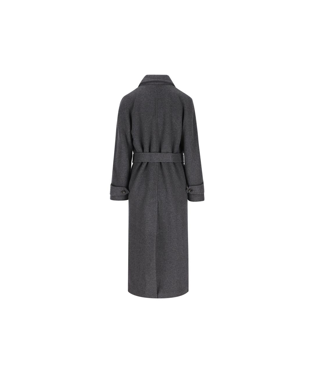 MAX MARA Серое кашемировое пальто, фото 2
