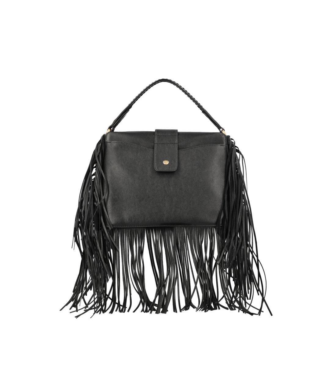 BURBERRY Черная кожаная сумка через плечо, фото 2