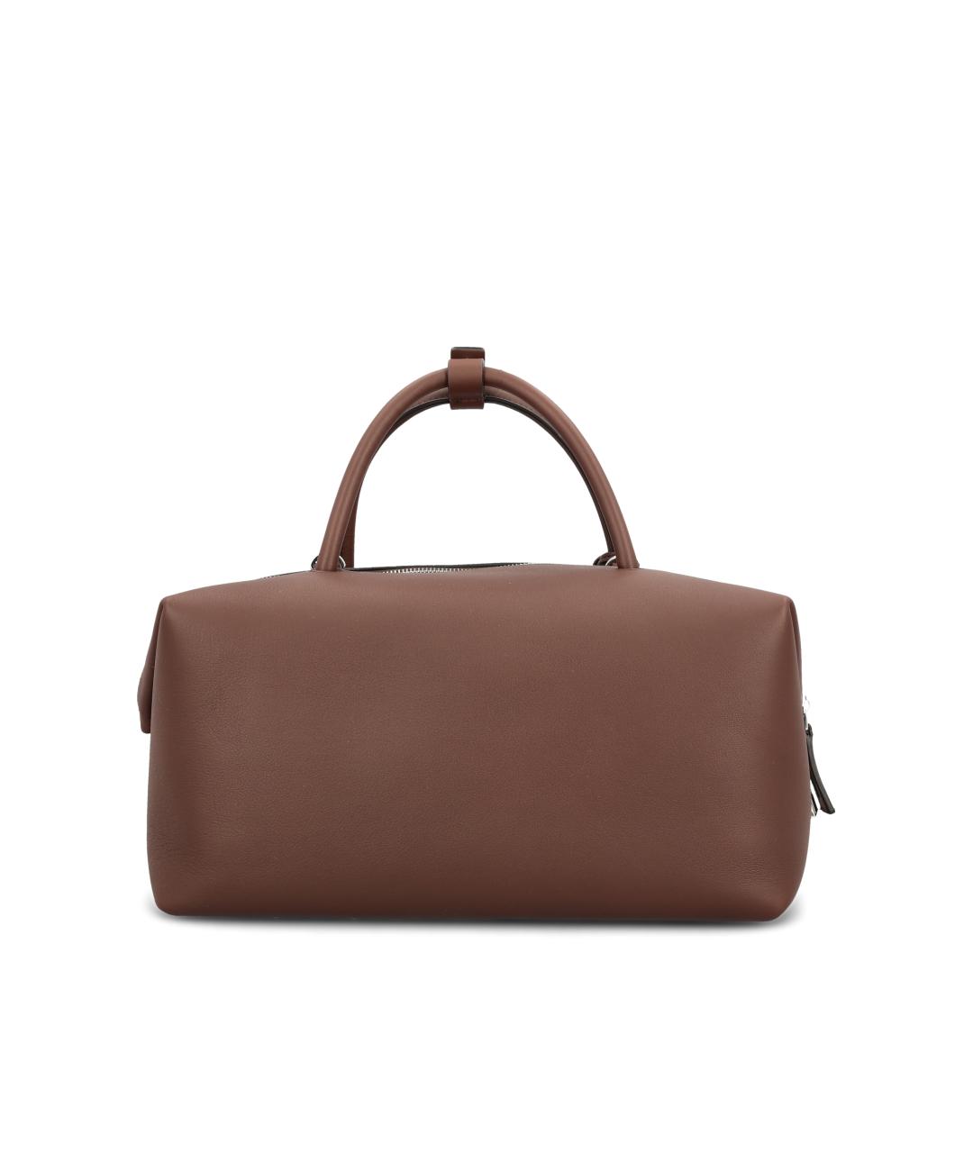 MAX MARA Коричневая кожаная сумка тоут, фото 2