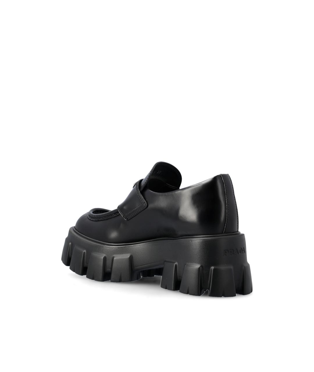 PRADA Черные кожаные лоферы, фото 3