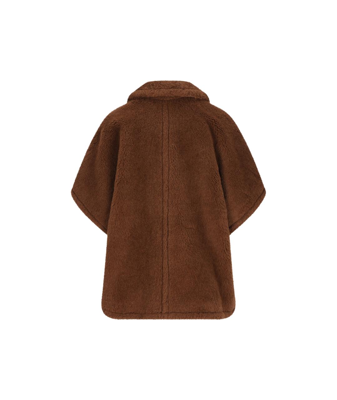 MAX MARA Коричневое шерстяное пальто, фото 2