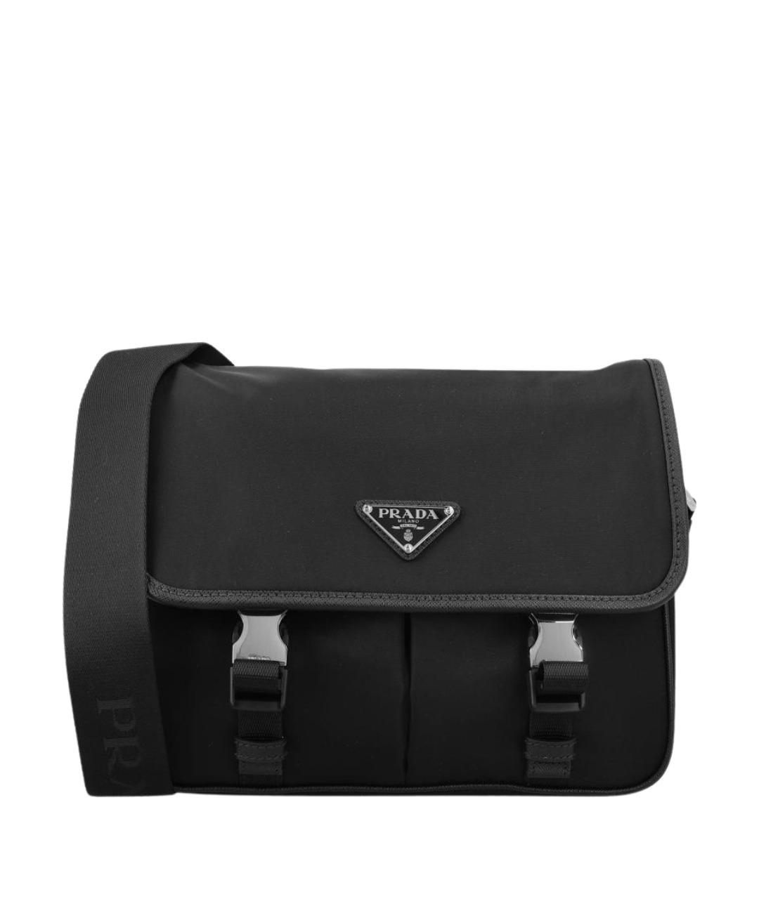 PRADA Черная синтетическая сумка на плечо, фото 1