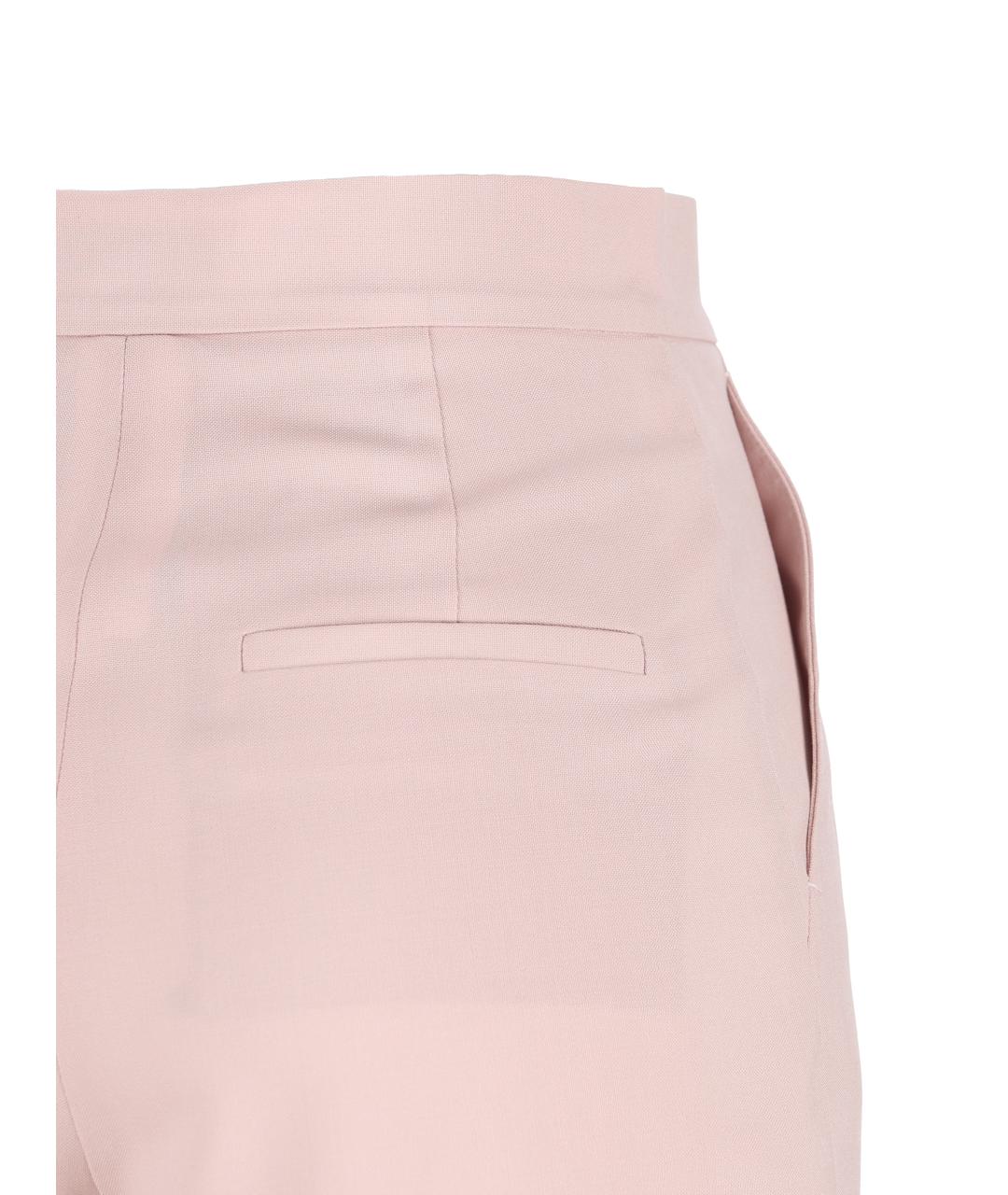 MAX MARA Розовые шерстяные шорты, фото 4