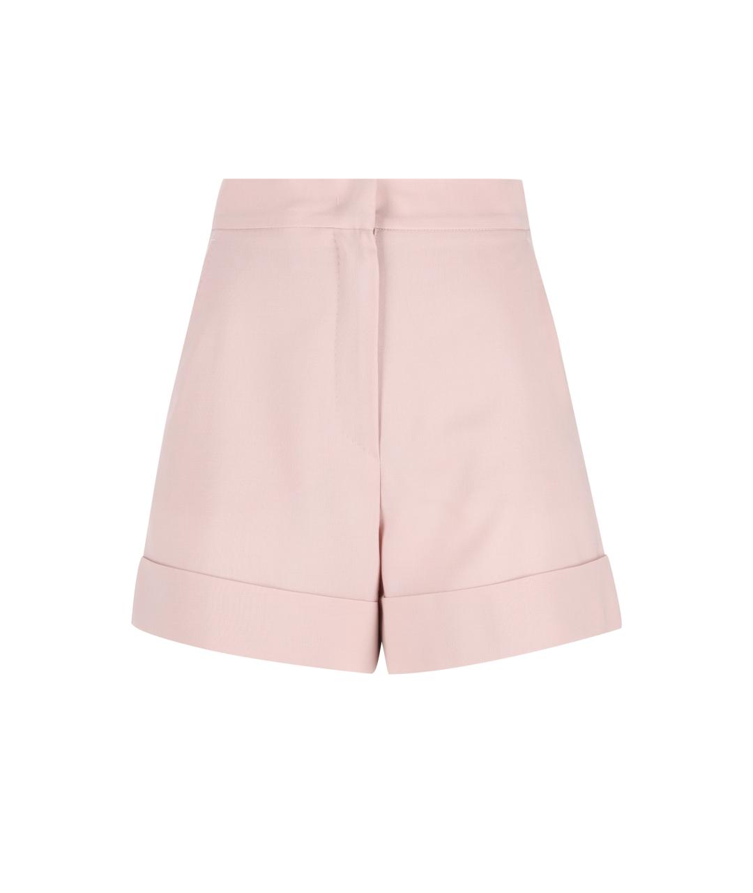 MAX MARA Розовые шерстяные шорты, фото 1