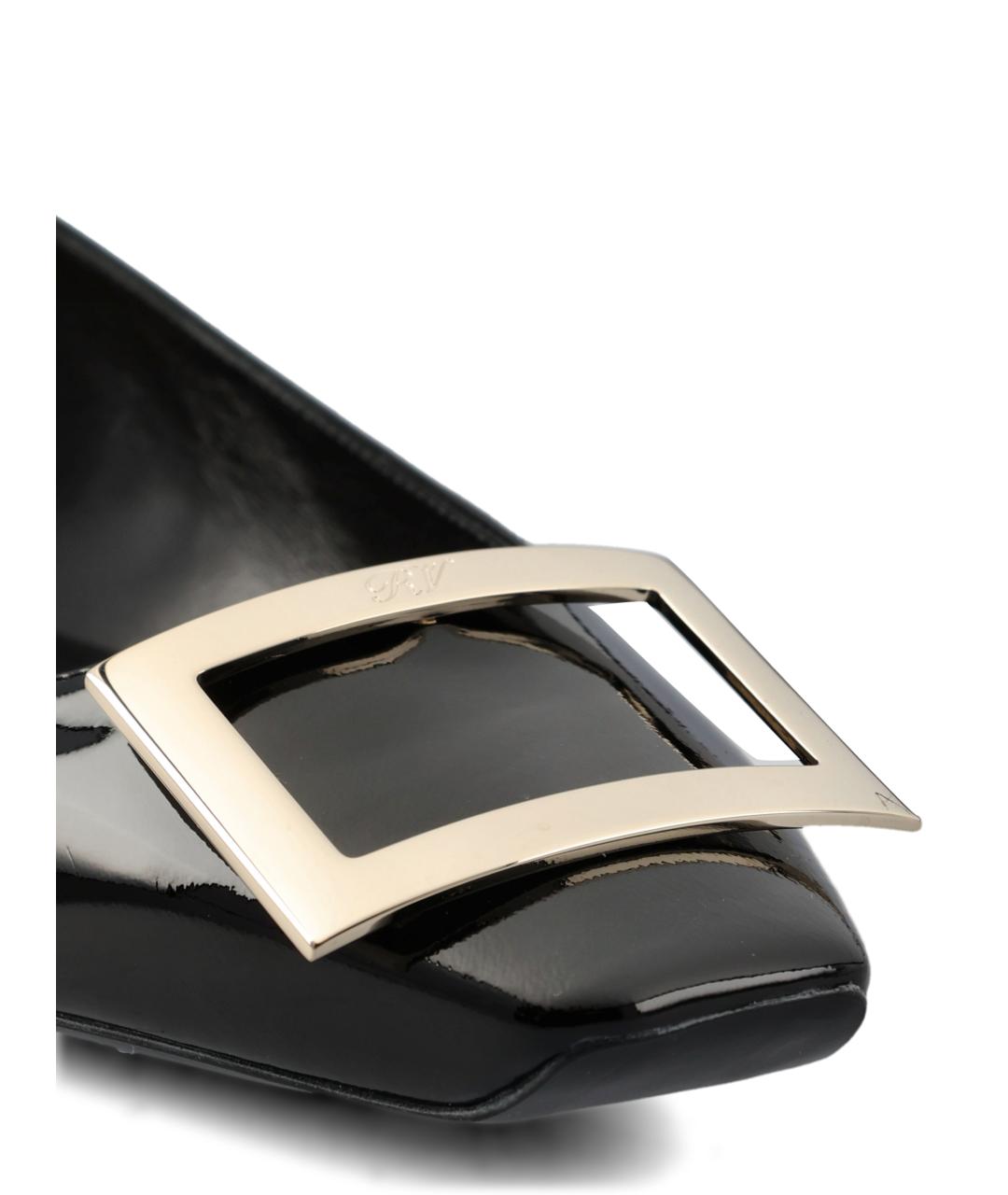 ROGER VIVIER Черные кожаные ботинки, фото 4