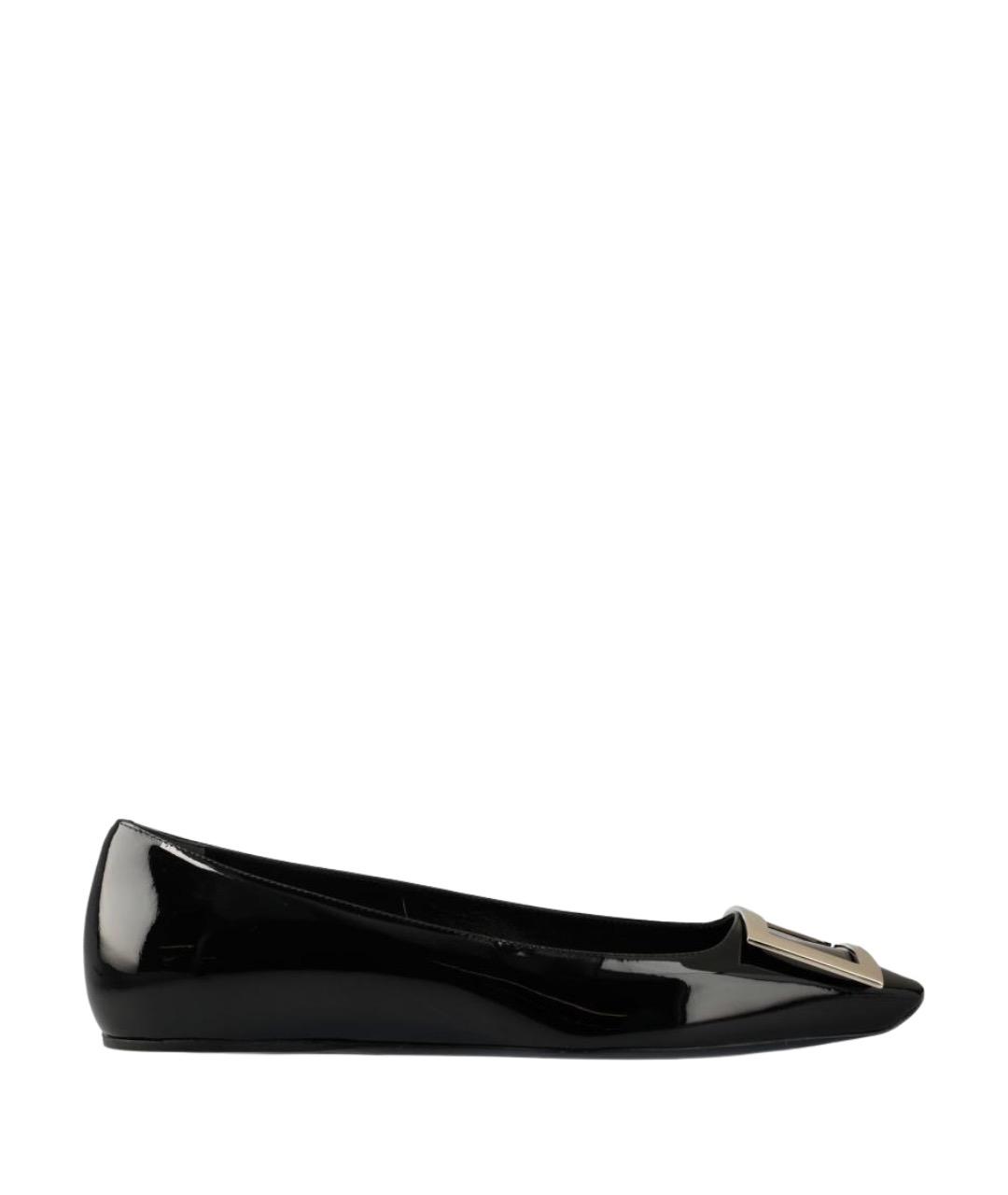 ROGER VIVIER Черные кожаные ботинки, фото 1