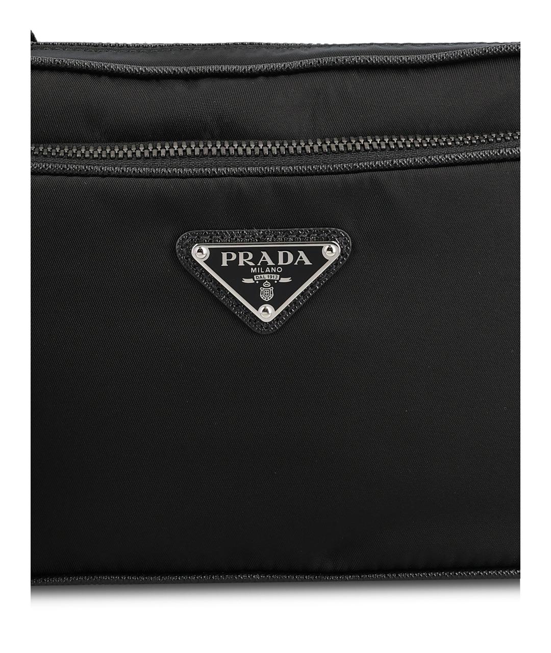 PRADA Черная нейлоновая сумка на плечо, фото 4
